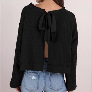 Free People Open Back Linen Top